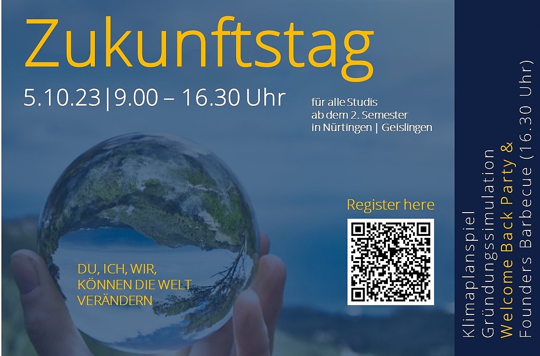 Flyer Zukunftstag am 5.10.23