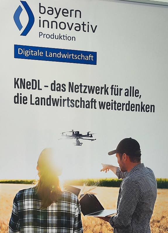 Poster von KNeDL auf der Veranstaltung "AgriTech AI Vision Day".