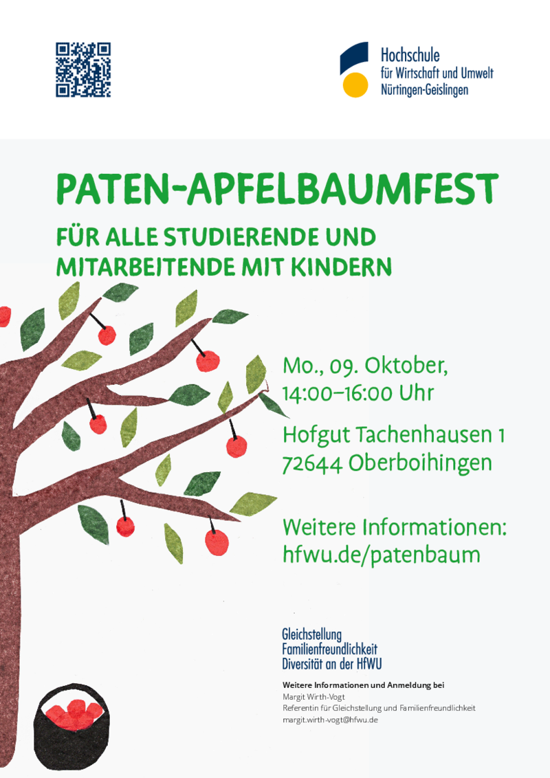 Plakat Paten-Apfelbaumfest