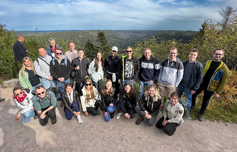 Gruppenbild Studierende im Schwarzwald