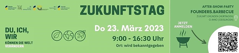 Zukunftstag am Do, 23. März 2023, 09:00 - 16:30 Uhr