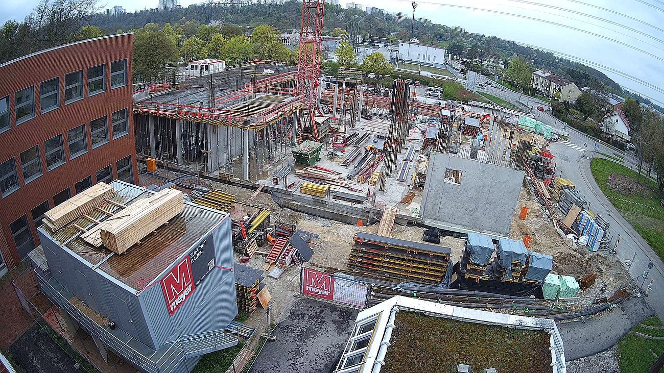 Aufnahme der Baustelle in der Braike