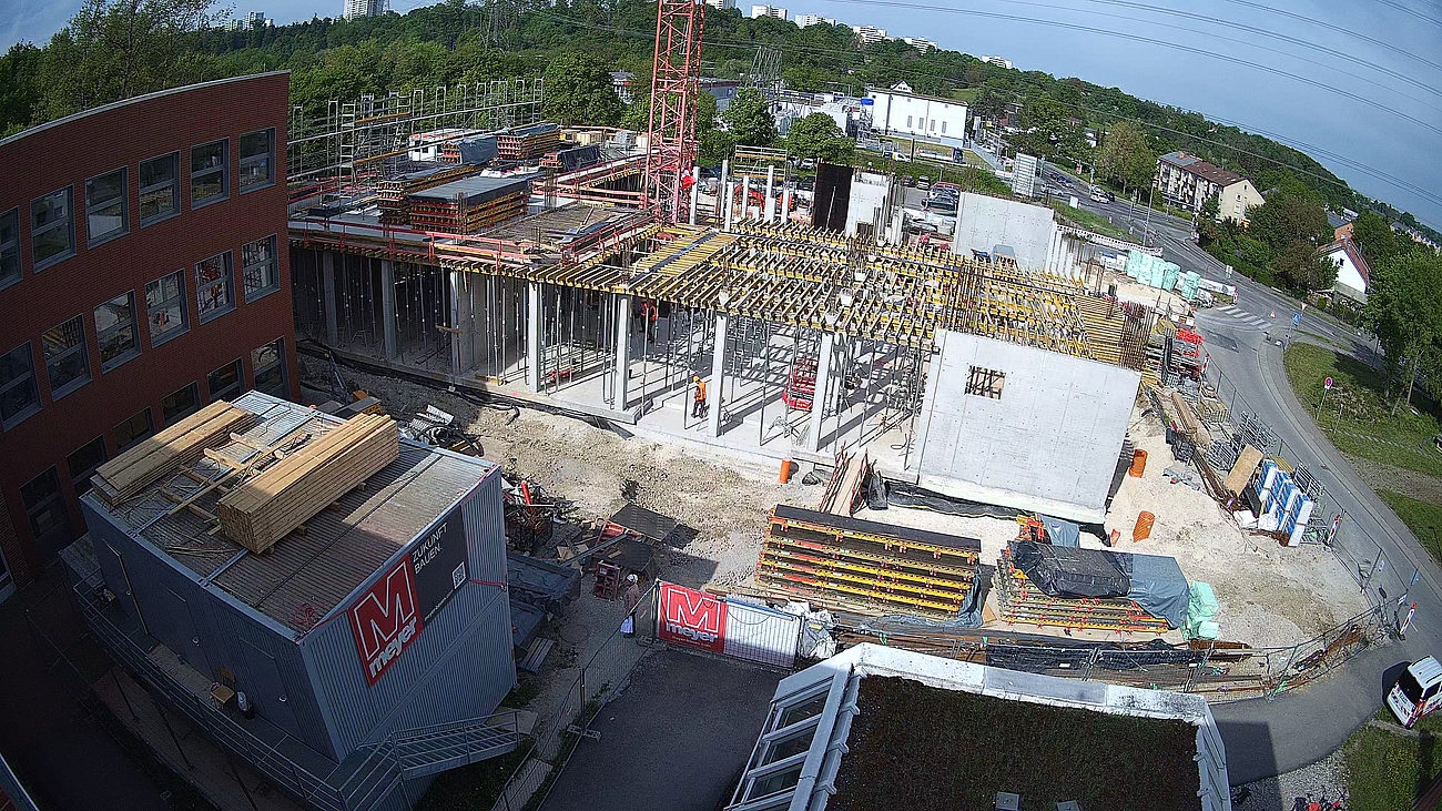 Aufnahme der Baustelle in der Braike