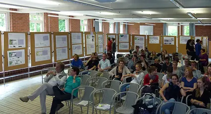 Entwurfspräsentation im Projekt Entwerfen von Gärten (2.Semester)