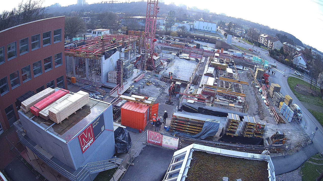 Aufnahme der Baustelle in der Braike