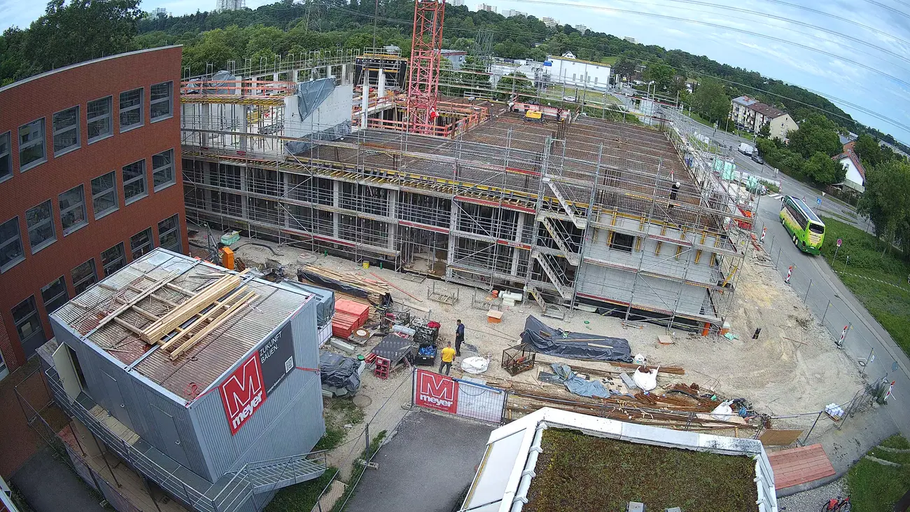 Aufnahme der Baustelle in der Braike