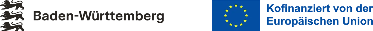 Logo Zweierband Baden-Württemberg und kofinanziert von der Europäischen Union