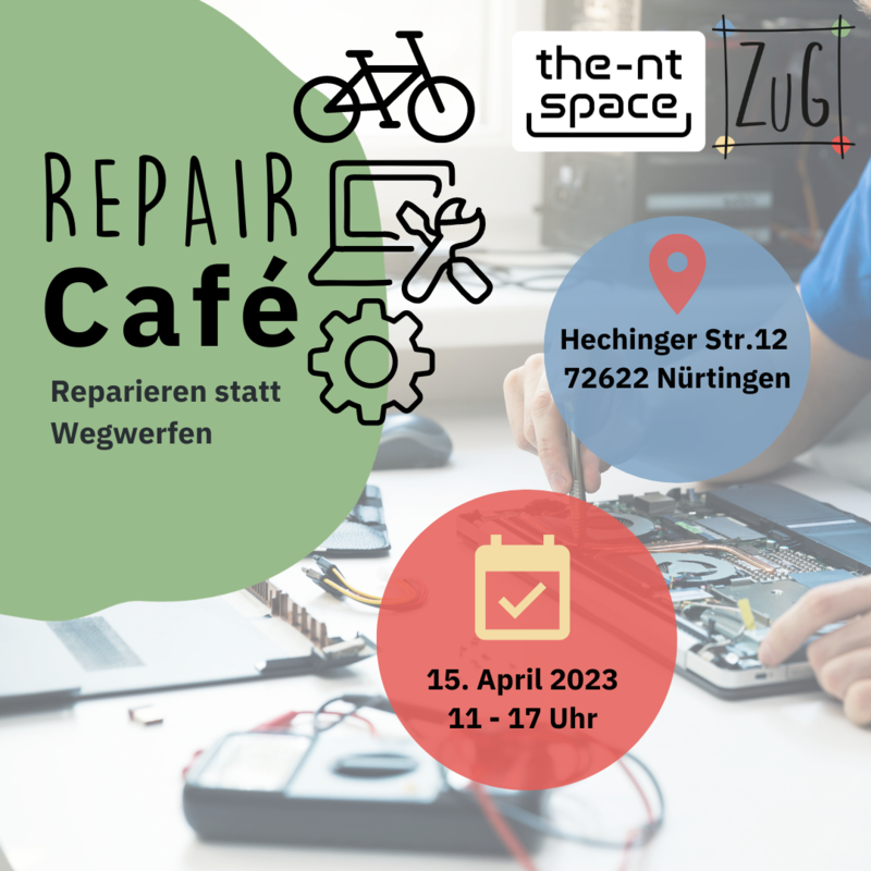 Repair Café am 15.04.2023 in der Hechinger Straße 12, Nürtingen