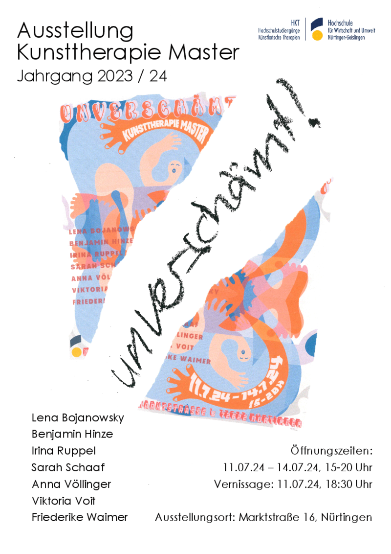 Plakat der Masterausstellung Unverschämt!
