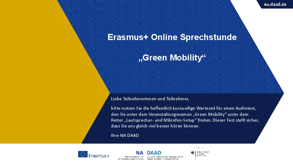 Infosheet Green Erasmus