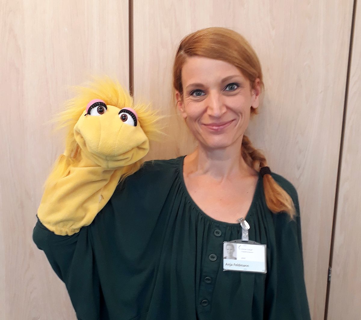 Entlassung Erleichtern Spannung lotta handpuppe Bewusst Waise Seelenfrieden