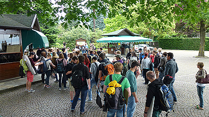 Kompaktseminar Italien - Auftakt im Garten der Villa Taranto (2.Semester)