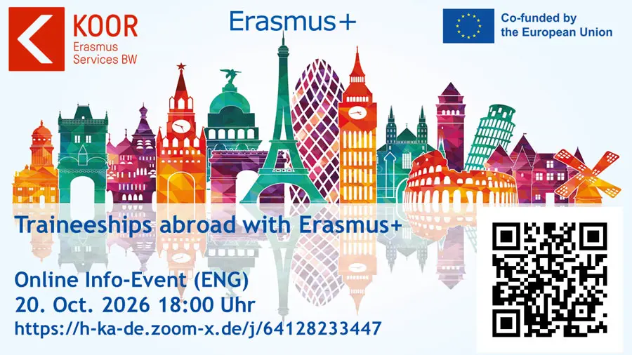 Poster for the Erasmus+ Online Information Session