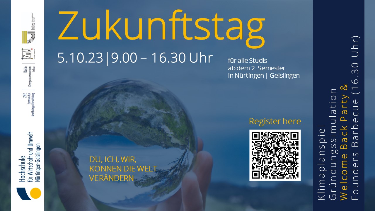 Flyer vom Zukunftstag am 5.10.