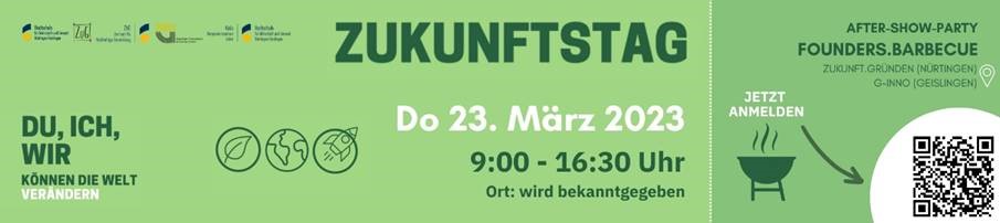Zukunftstag am Do, 23.03.23 9:00 - 16:30 Uhr