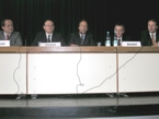 Das mit geballtem Expertenwissen besetzte Podium beim Tag der Finanzen: (v.l.n.r.) Jürgen Prockl, Harald Diebel, Thomas Warnholtz, Kurt Stiefel und Olivier Weddrien.