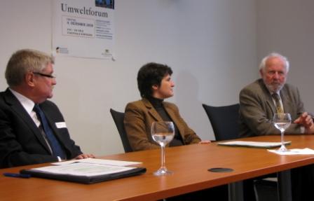 Podium mit Ernst Ulrich von Weizsäcker, Tanja Gönner, Werner Ziegler